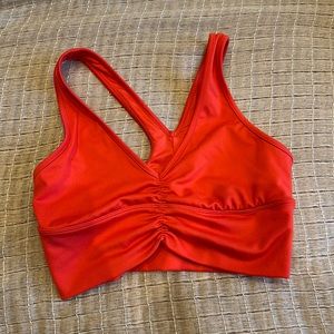 Alo Wild Thing Bra in red